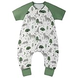 Yoofoss Muslin Toddler Sleep Sack 3-4T with Feet 0.5 TOG Soft Lightweight Baby Sleeping Bag with Legs for Walkers 2-Way Zipper Wearable Blanket