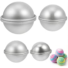 Tofficu 4 Pairs Semicircle Baking Molds 1.77 Inch Half Ball Mold for DIY Bath Bombs Soap Making Craft Supplies