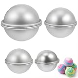 Tofficu 4 Pairs Semicircle Baking Molds 1.77 Inch Half Ball Mold for DIY Bath Bombs Soap Making Craft Supplies
