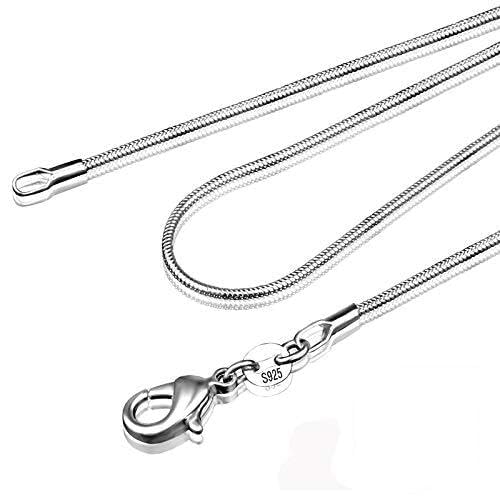 Collier ras du cou en argent massif véritable chaîne serpent élégante pour femme