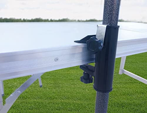Maxworks 50550 Premium Beach Patio Umbrella Clamp Holder With Powder-Coat Finish, Black #TOP5