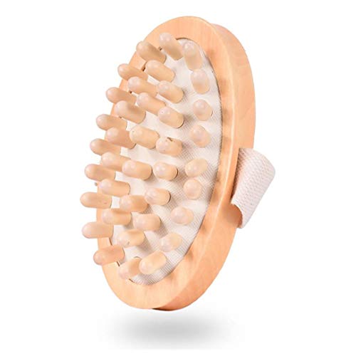 CHEYLIZI-1pc Anti-cellulite De Massage Naturel Du Corps En Bois Brosse Brosse De Massage Du Corps Poignée Gommage Exfoliant Brosse Pour Muscle Relax Circulation Sanguine Soins D'hygiène Personnelle – vue 3