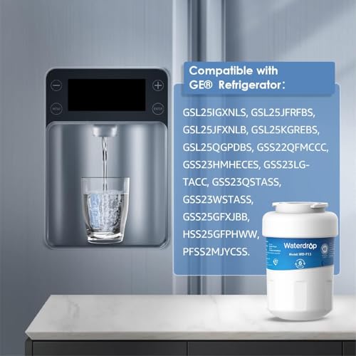 Waterdrop WD-F13 Replacement for GE® MWF®, SmartWater® MWFP, MWFINT, MWFA, GWF, HDX FMG-1, Kenmore® 9991, GSE25GSHECSS, WFC1201 Water Filter, 3 Pack - Image 6
