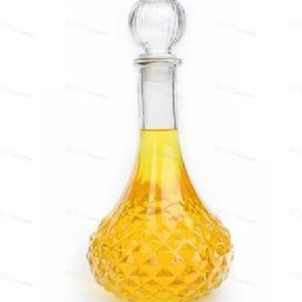 1 botella de cristal para vino, whisky, licor, jarra, decantador de vino, contenedor dispensador, decantador de Alcohol, utensilios para bar (800ml)