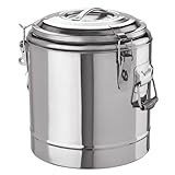 SELLADO HERMÉTICO Y SEGURIDAD: 3 clips de bloqueo y 2 asas abatibles garantizan un transporte seguro y una tapa con cierre hermético mantiene los alimentos frescos.