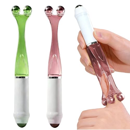 2 Pcs Finger Massager Roller with Stainless Steel Beads Finger Massager for Arthritis Hand Massager Improves Circulation Relieves Arthritis Hand Pain and Stress Ideal for Fingers Hands and Palms