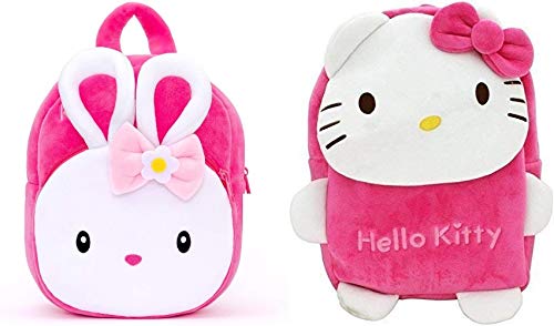 P G I School Bag for Kids, Baby Girls & Boy bags, Kids Backpack Soft Bag Cartoon Bag, Gift for Kids Toy Bag, School Bag, Travelling Bag, Gift Product Multi Color (3 to 5 Year) (Pack of 2) Bag Combo