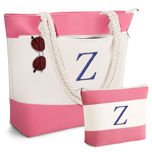 Image of YOOLIFE Beach Bags for Women - Travel Canvas Beach Tote, Pool Waterproof Bag, Travel Essentials, Gifts for Women Birthday