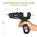 Hot Glue Gun Full Size: DEKOPRO 60/100Watt Dual Temp Hot Glue Gun Kit with 25 Glue Sticks, Organize Storage Case, Heavy Duty Heat Glue Gun Tool Set for Home Repair, Art & Crafts, DIY Black