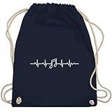 In der Farbe Navy Blau und Größe Unisize genau das Richtige für dich: Musik gym bag