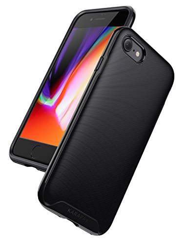 iPhone 8 Case, iPhone 7 Case, Anker Breeze Case Military-Grade Certified Protection, 3D Texture Protective Case [Support Wireless Charging] [Slim Fit] for Apple 4.7 in iPhone 8 / iPhone 7-Black