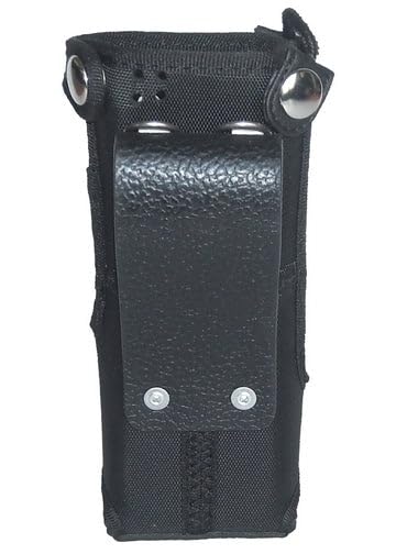 Nylon Carry Case Compatible with Motorola APX 6000XE Two Way Radio - with Fixed Belt Loop (Full Display)