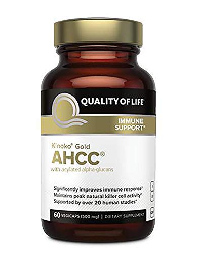 Quality of Life Labs Kinoko AHCC?- 500 mg - 60 Capsules by Quality of Life (English Manual)