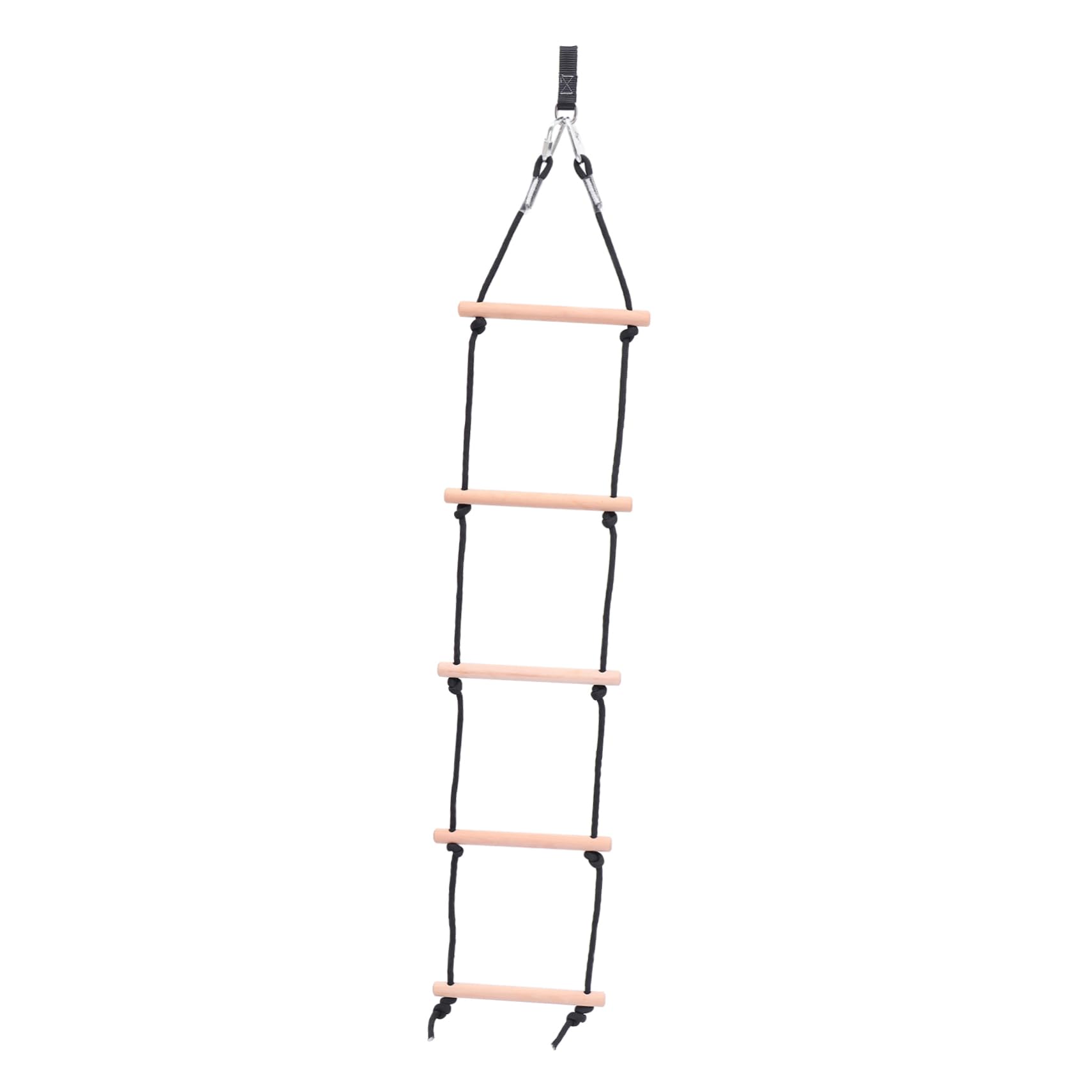 KOMBIUDA Climbing Toy Ladder Swing Rope for Kids Wooden Construction Perfect for Playtime