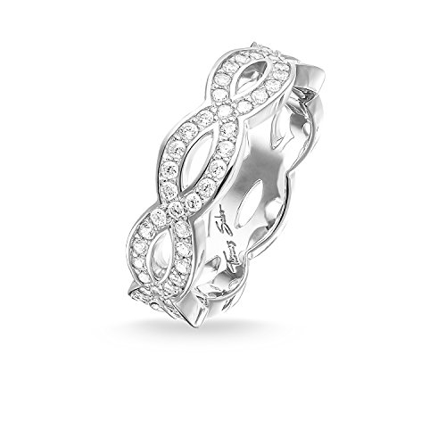 Thomas Sabo Damen-Damenring 925er Silber, 750er Roségold Zirkonia 32000098