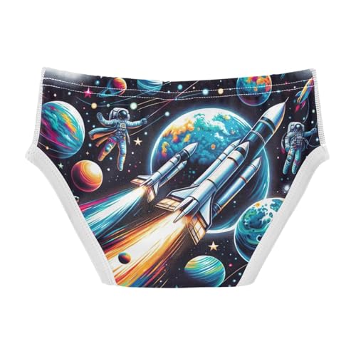 ODAWA Space Soft Toddler Briefs Cotton Tagless Toddler Underwear 2T2