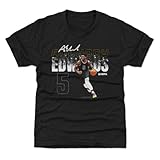 500 LEVEL Anthony Edwards Youth Shirt - Anthony Edwards Minnesota Dissolve WHT (Tri Black, 10-12Y Large)