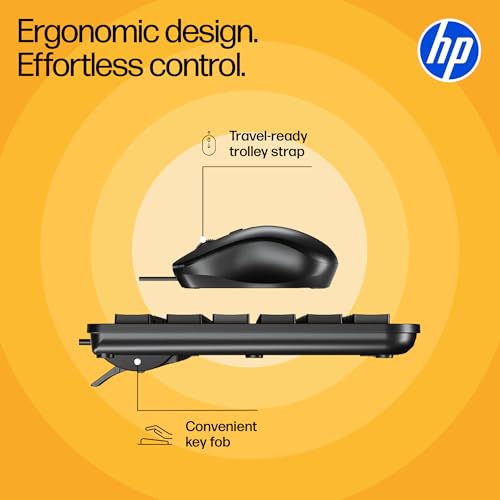 Image of HP KM120 Wired Mouse and Keyboard Combo (AB3D0AA)