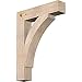 Ekena Millwork BKT06X28X36THR05SDF Thorton Block Rustic Wood Bracket, 28" D x 36" H, 5 1/2" W Douglas Fir (Smooth)