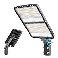 lumenfox LED Parking Lot Light, 300W LED Pole Light with Dusk to Dawn Photocell, 40000LM 5000K Daylight Adjustable Slip Fitter Mount, IP65 Waterproof, Outdoor LED Lighting for Parking Lot, 1 Pack