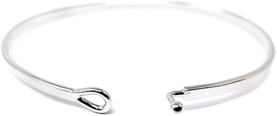 SM Inspirational Positive Message Engraved Thin Cuff Bangle Bracelets for Women (PEACEFUL WARIOR - Silver) - Image 2