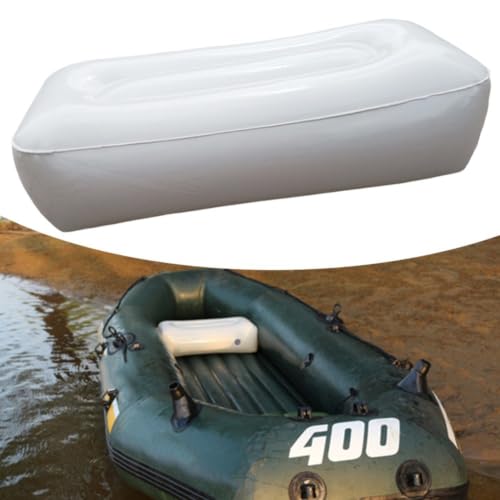 Coussin gonflable pour kayak et canoë en PVC blanc compact - 4