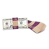 Natural Kraft Saw-Tooth $1,000 Currency Band Bundles (500 Bands)