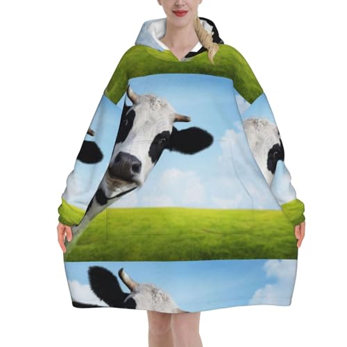 Sweat couverture vache en flanelle idéal pour cocooning et soirées canapé en hiver