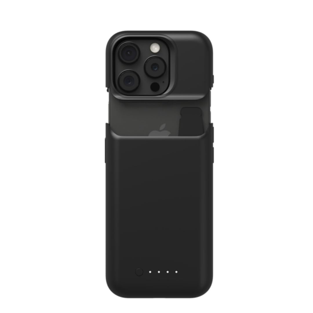 ZAGG mophie Juice Pack - Batería externa para iPhone 15 Pro Max, funda de batería de 3000 mAh con +50% de duración adicional de la batería, protección contra caídas de 6 pies, diseño delgado,