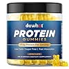 duwhot Whey Protein Gummies Sugar Free, Low Calorie 8g Protein Per Serving, Easy to Take Snacks for Men & Women, Lemon Flavor, 1 Month Supply, 120 Chews