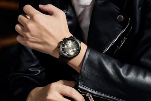 Image of Giordano Analog Chronograph Watch for Men - Round Dial, Date Display Function, Quartz Movement, Water Resistant, Stainless Steel Case & Strap - GZ-50153