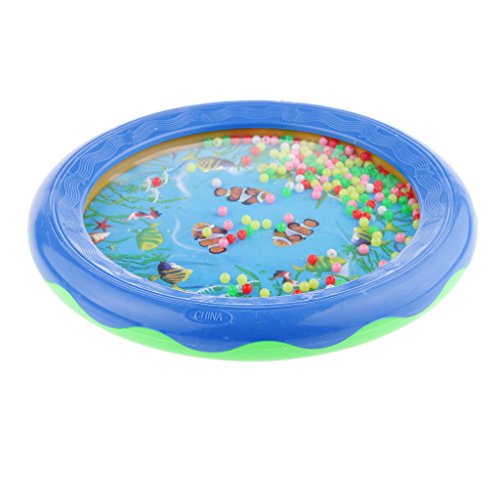 Preisvergleich Produktbild Sharplace Meerestrommel Blaues Meer Wave Perle Trommel Wunder Musikalische Pädagogisches Spielzeug für Kinder