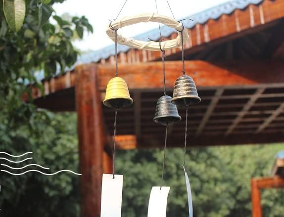 Wind Chime, Wind Chime, Summer Traditions, Nambu Ironware, 1.8 inches (4.5 cm), Fishing Bell, Green (Blue)