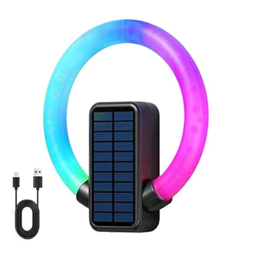 Generico Luci Per Esterno | Lampada LED Con 3 Modalità Di Illuminazione - Luce Decorativa per Villa con Ricarica Type-C | Per Casa Garage Portico Patio Terrazza Prato Giardino Piscina