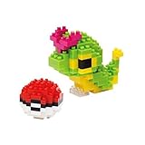 Wise Hawk Mini Blocks Pokemon Nano Block 169 Piece Building Sets - Caterpie