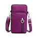 Produktbild Damen Crossbody Handy Geldbörse Armband Tasche für iPhone 11 Pro Max/XS Max XR, Galaxy S10 S9 Plus S20 S21A10S A20 A30S A51 J7, Moto G Stylus G8 G7 Plus E6, Blu G9 Vivo X6, Violett-S
