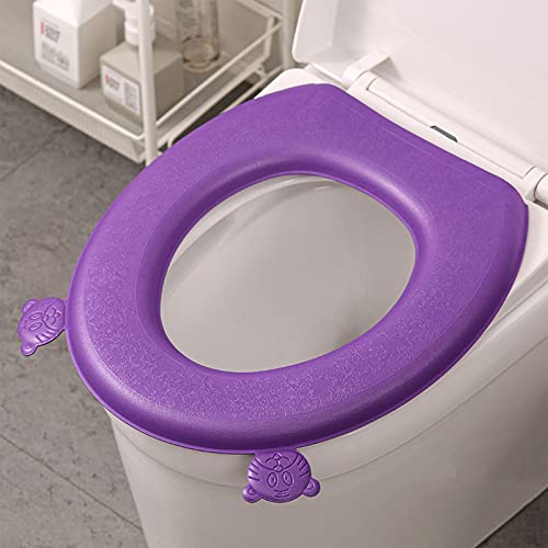 boxidixi Toilet for Seat Cushion Toilet for Seat Cover with Handle Waterproof EVA Toilet for Seat Pad Mat Reusable Warm Soft Pad Toilet Seat Pad, Matcha Green