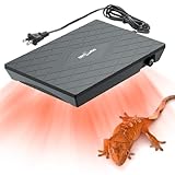 REPTI ZOO Reptile Heat Panel Adjustable Temperature Reptile Heating Plate, Non-Light Heating Solution with Expanded Heating Range for Hermit Crabs/Leopard Geckos/Turtles/Snakes/Lizards