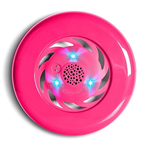 Ledwood Frisbee Speaker Lumineux Pink Cover