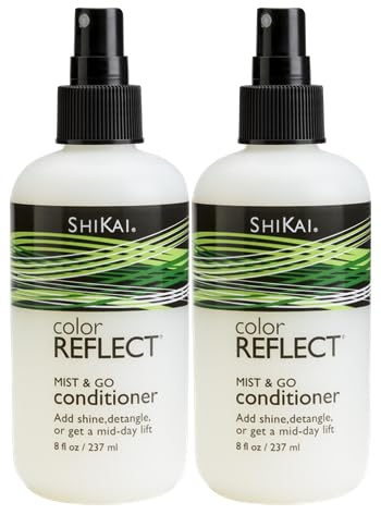 ShiKai Color Reflect Mist and Go Conditioner Set (8 oz, Pack of 2) | Add shine, detangle, or get a mid-day lift