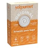 Yogourmet - Fermentos para Yogur (6 Sobres = 6 Litros) Haga Yogur en Casa - Natural, Sin Gluten, Kosher, Halal