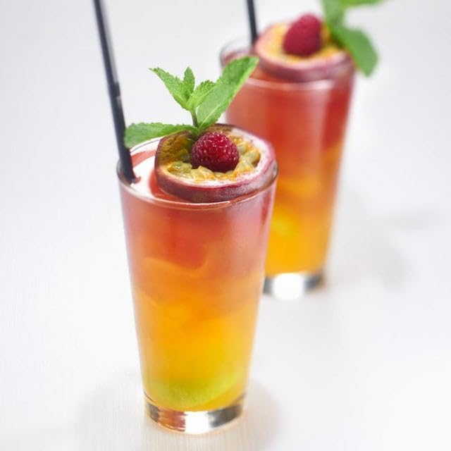 Image of 1883 Passion Fruit Syrup for Drinks, Made in France, 1 Liter Glass Bottle