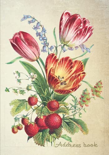Address Book: Vintage Flower Address and Birthday Book for Women | Alphabetically Indexed Address Ke