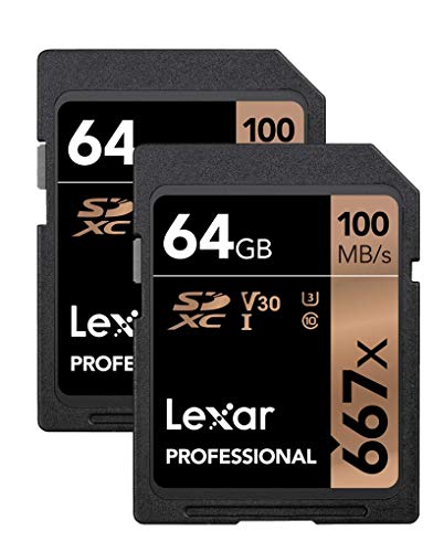 Preisvergleich Produktbild Lexar Professional 667x 64GB 2-Pack SDXC UHS-I / U3 Card