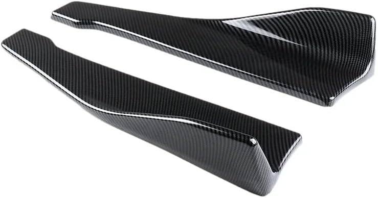 For BMW E90 E46 For F30 E39 G20 48cm Side Skirt Rear Bumper Lip Splitters Canards Cover Extendsion Kit Car Tuning Accessories(Fiber Look)