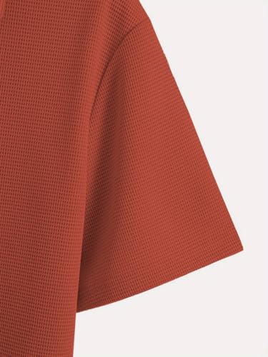Image of TAGDO Men's Premium Waffle Knit Regular fit T-Shirt || Mens Tshirt (2018)