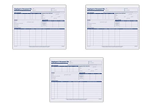 Adams Employees Personnel File Folder, Heavy Card Stock, 11-3/4 x 9-1/2 Inches, Pack of 20 Folders (9287ABF)- 3 Pack