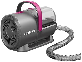 PETKIT Airclipper 5 in 1 Pet Vacuum Cleaner, Professional Dog Grooming Kit with Paw Trimmer, 1.4L Dust Cup Cat Dog Brush Vacuum Grooming Tool for Pet Hair