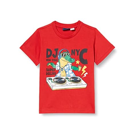 Camiseta Chicco de Manga Corta Para Niño, Rojo, 6 años Cover
