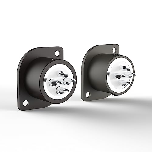Conector XLR hembra con recubrimiento en rodio miniatura 3
